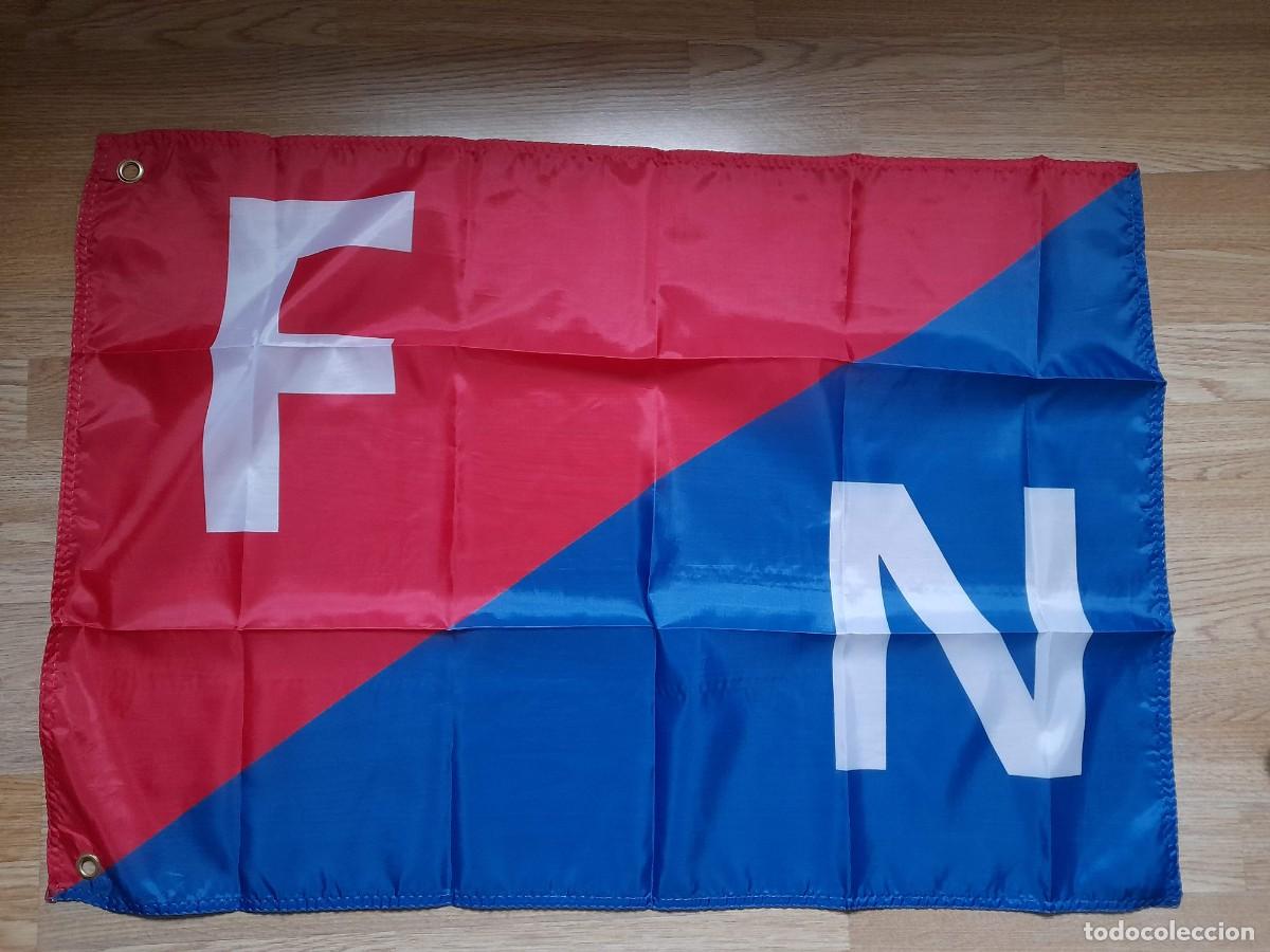 Coleccionismo deportivo: Bandera Fuerza Nueva - Foto 1