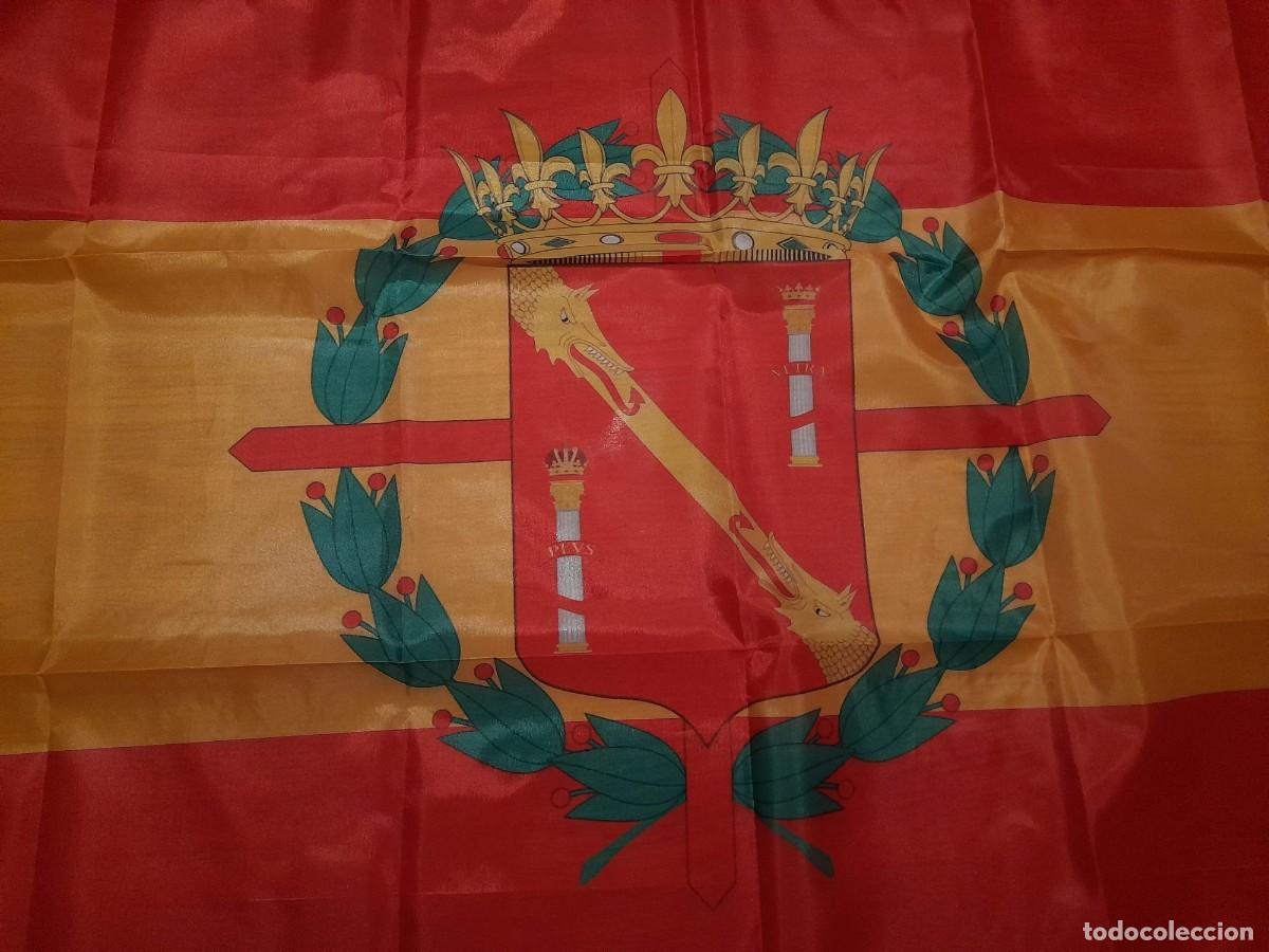 Coleccionismo deportivo: Bandera Espa&ntilde;a Escudo Franco - Foto 2