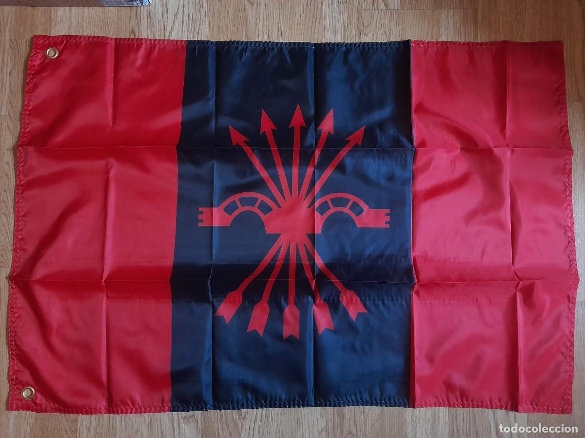 Coleccionismo deportivo: Bandera Falange Espa&ntilde;ola - Foto 1