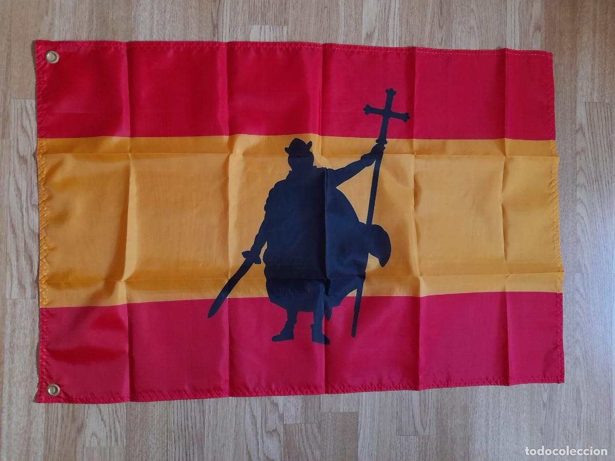 Coleccionismo deportivo: Bandera Espa&ntilde;a Don Pelayo - Foto 1