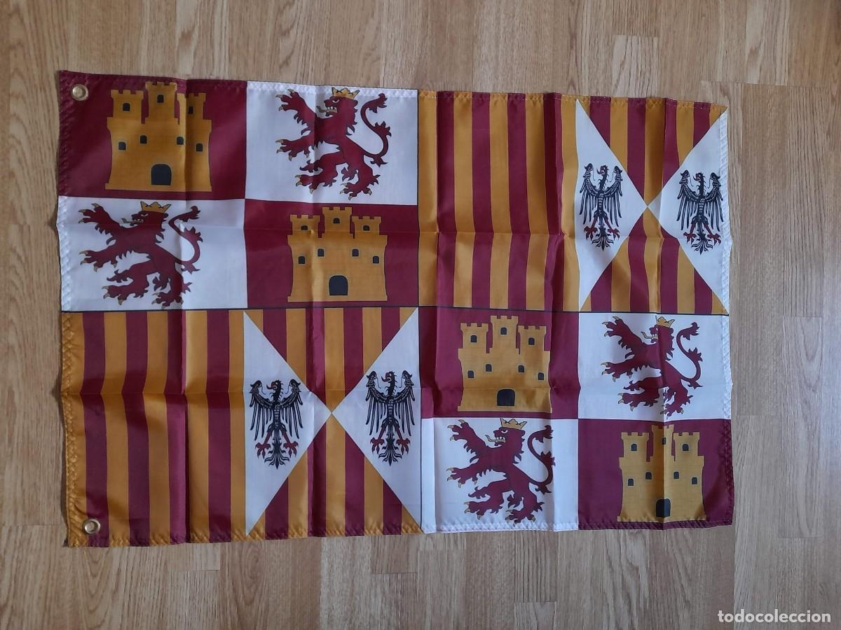 Coleccionismo deportivo: Bandera Pendon Reyes Cat&oacute;licos - Foto 1