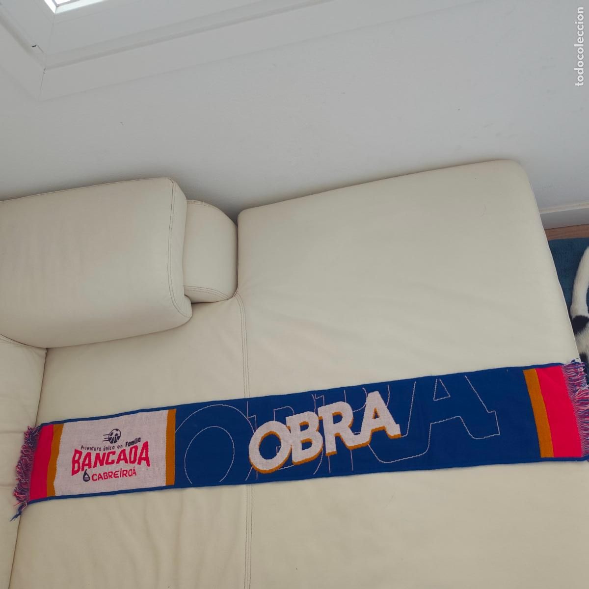 Coleccionismo deportivo: Bufanda baloncesto obra Monbus Obradoiro ?? - Foto 1