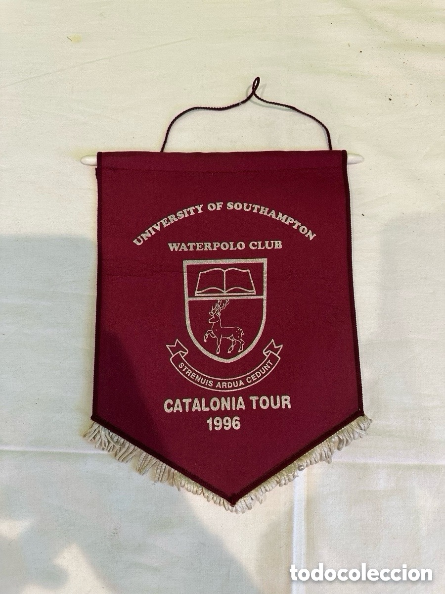 Colecionismo desportivo: Bander&iacute;n University of Southampton Waterpolo Club Catalonia Tour 1996