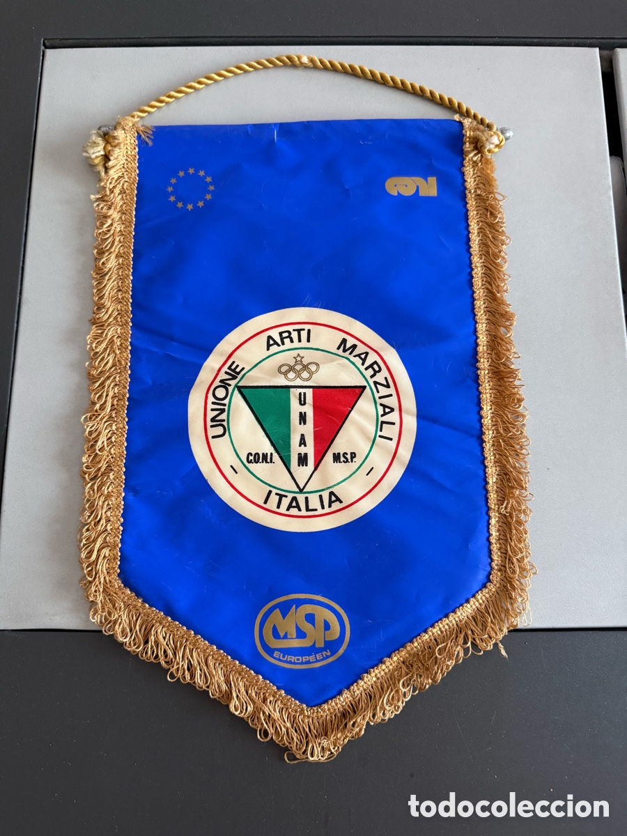 Sports collectibles: Bander&iacute;n. UNI&Oacute;N ARTES MARCIALES. ITALIA