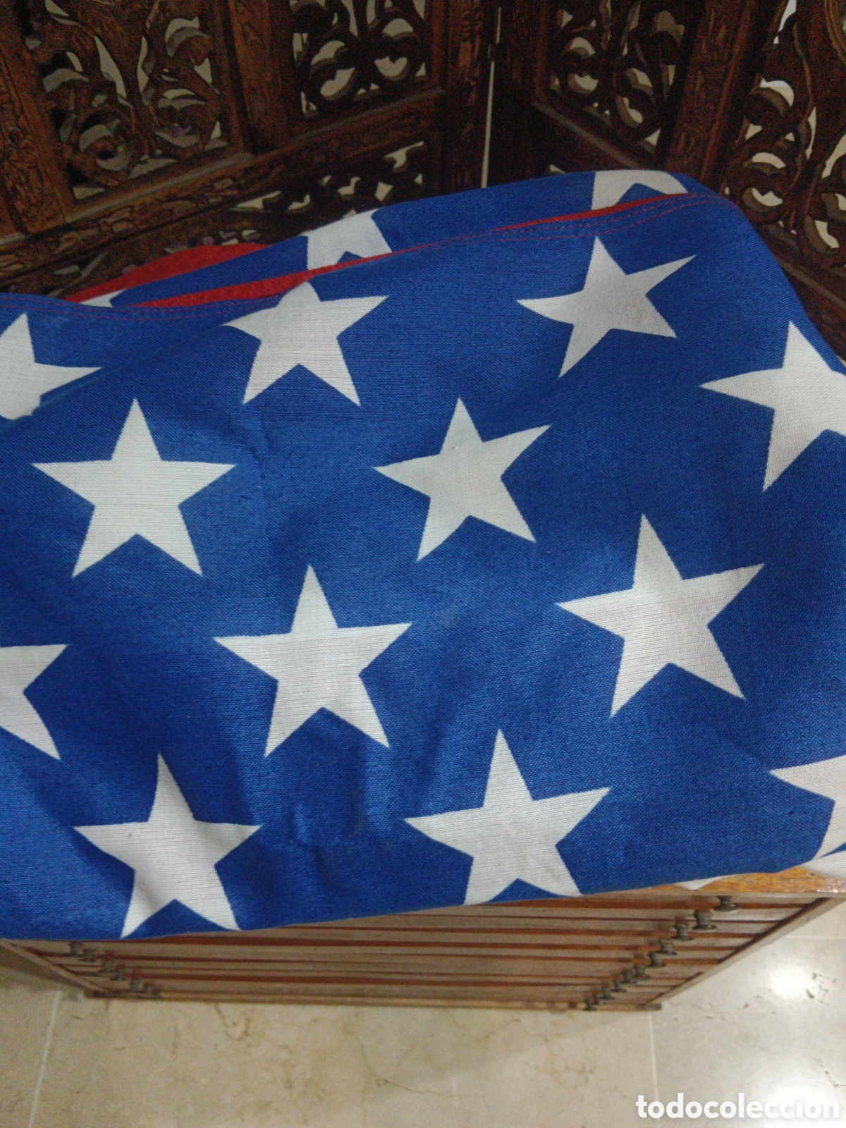Coleccionismo deportivo: Bandera gigante de EEUU numerada - Foto 4