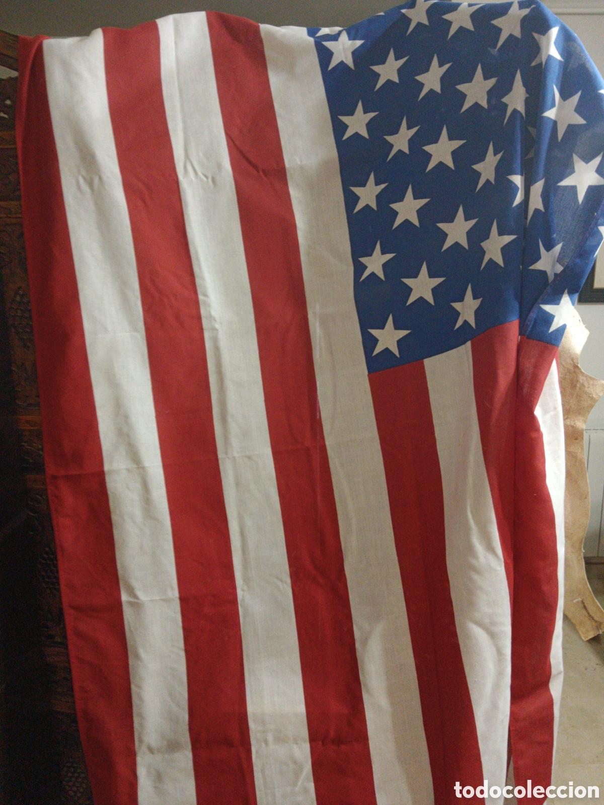 Coleccionismo deportivo: Bandera gigante de EEUU numerada