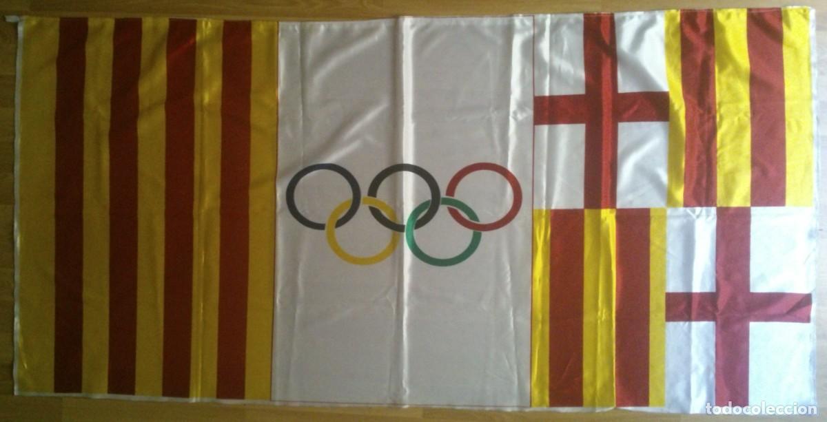 Coleccionismo deportivo: BANDERA OLIMPICA DE LA CIUDAD DE BARCELONA '92