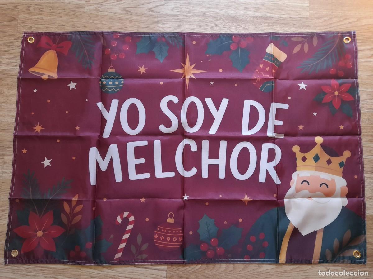 Coleccionismo deportivo: Balconera Navidad Reyes Magos YO SOY DE MELCHOR