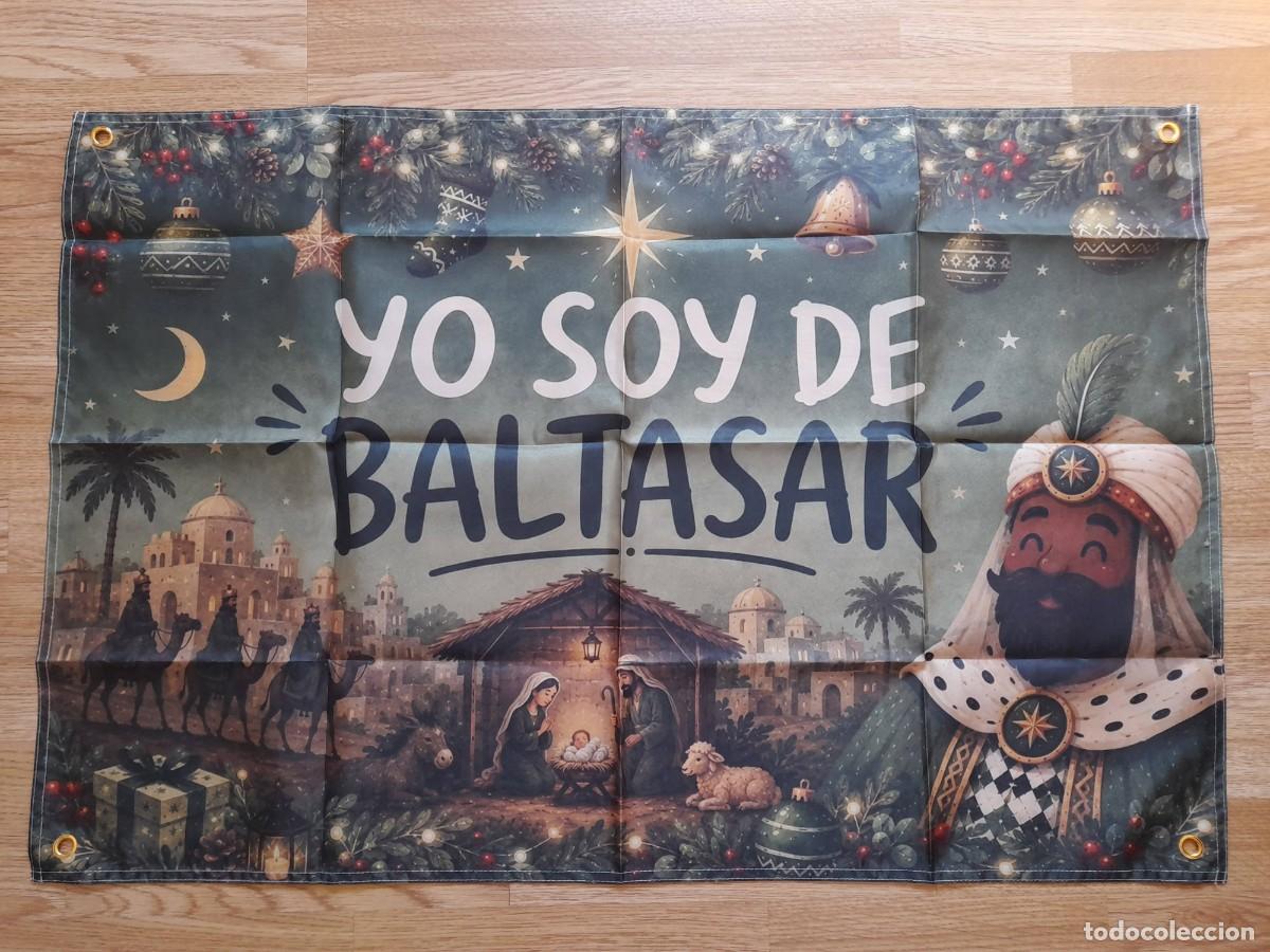 Coleccionismo deportivo: Balconera Navidad Reyes Magos YO SOY DE BALTASAR