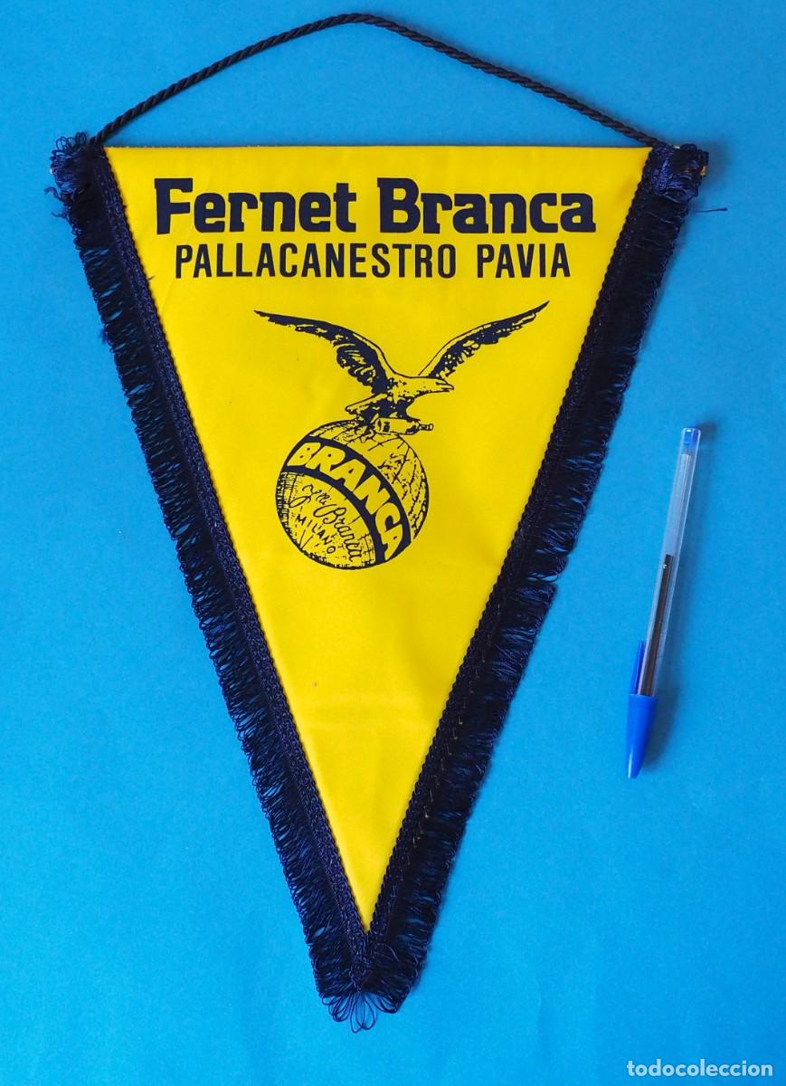 Coleccionismo deportivo: bander&iacute;n de baloncesto italiano: Pallacanestro Pavia. Lombard&iacute;a (Italia). A&Ntilde;OS 90