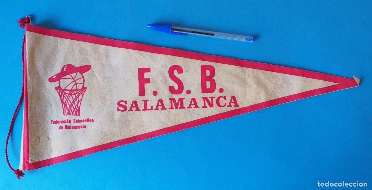 Coleccionismo deportivo: BANDER&Iacute;N DE FEDERACI&Oacute;N SALMANTINA DE BALONCESTO. F.S.B. SALAMANCA