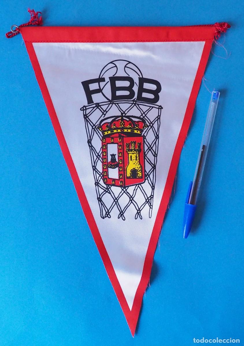 Coleccionismo deportivo: Bander&iacute;n de la Federaci&oacute;n Burgalesa de Baloncesto (FBB).