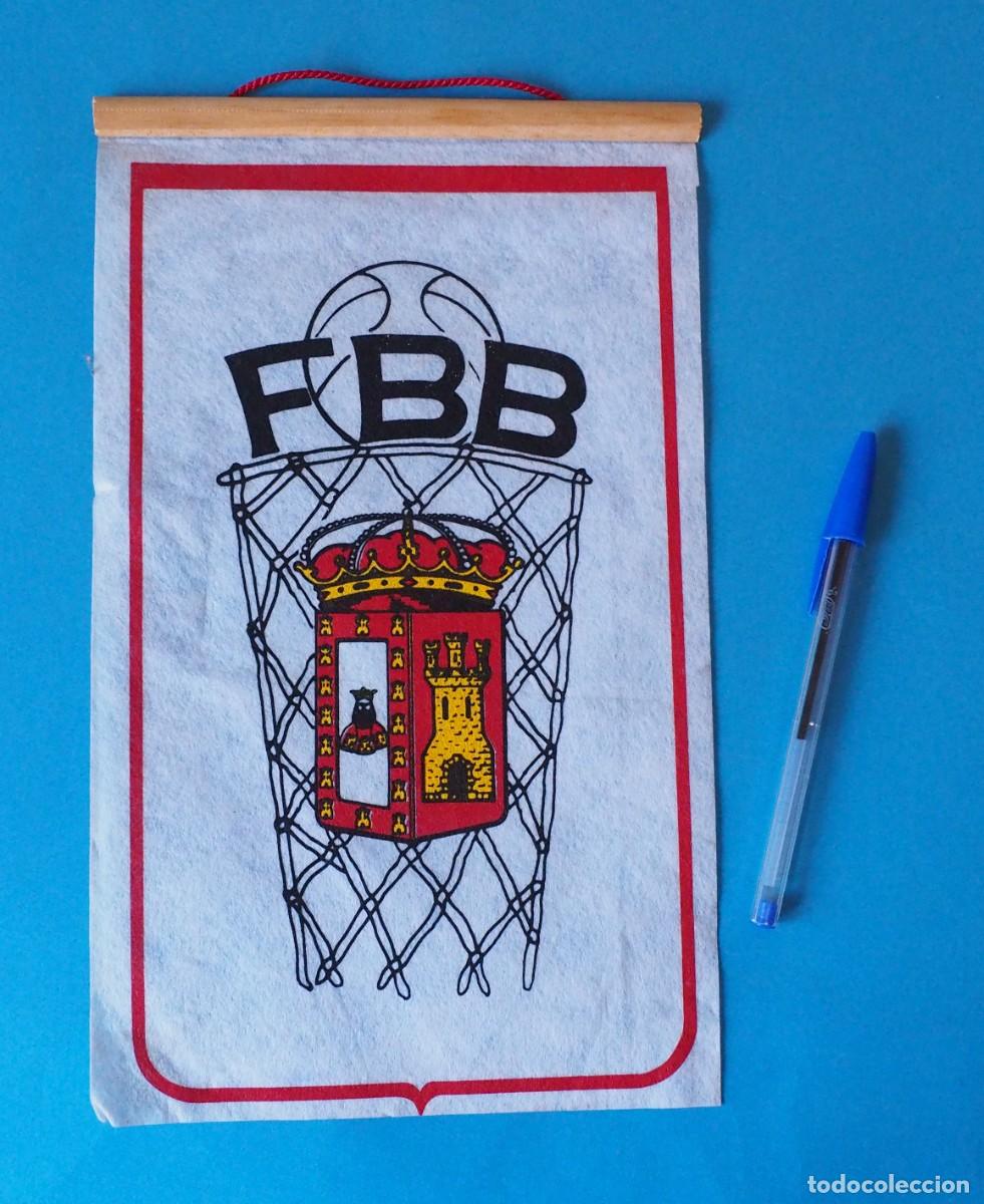 Coleccionismo deportivo: Bander&iacute;n de la Federaci&oacute;n Burgalesa de Baloncesto (FBB).