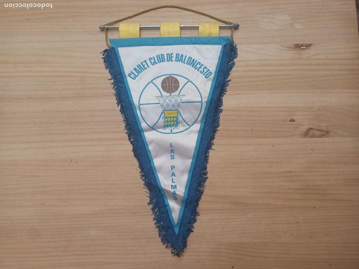 Coleccionismo deportivo: BANDERIN CLARET CLUB DE BALONCESTO. CLARET. LAS PALMAS. CANARIAS. BASKET