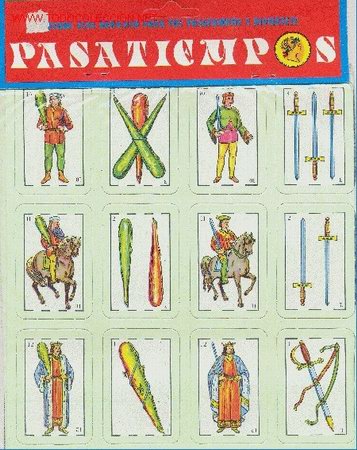 Barajas de cartas: Barajita PASATIEMPOS - Excominsa - Foto 2