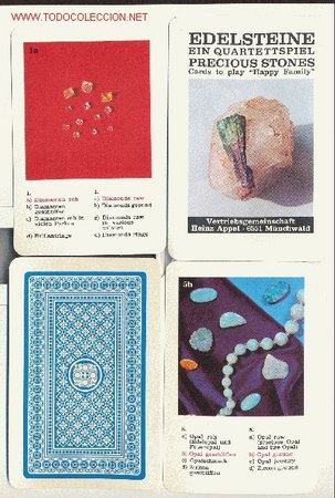Barajas de cartas: Edelsteine ein quartettspiel, precious stones - Foto 1
