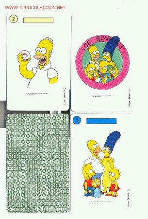 Barajas de cartas: LOS SIMPSONS - Foto 1