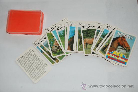 Barajas de cartas: Mini baraja de caballos - Foto 1