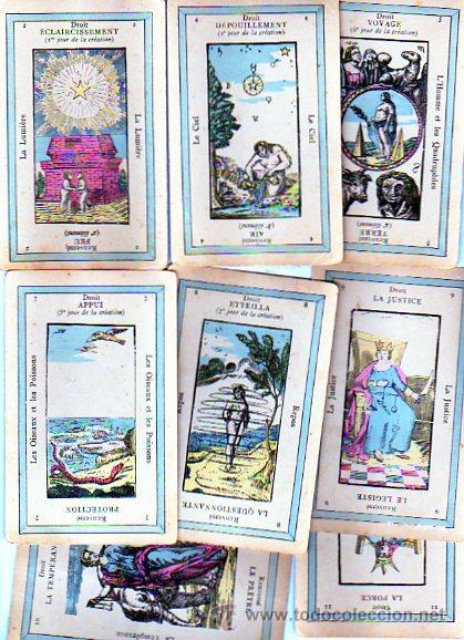 Tarot Frances Antiguo Completo Con Sus 78 Cart Sold Through Direct Sale