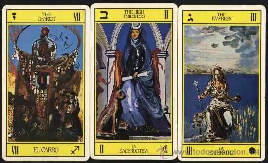 Barajas de cartas: S-1533- TRES CARTAS DEL TAROT. - Foto 1