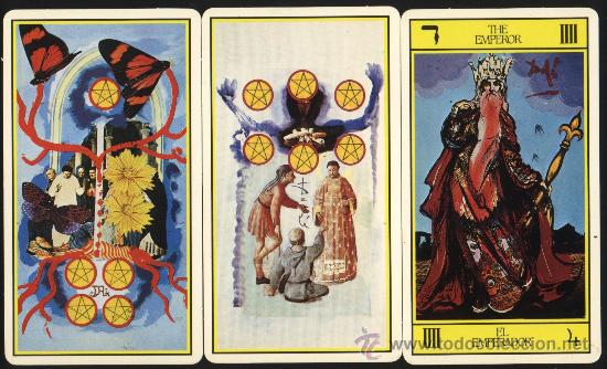Barajas de cartas: S-1534- TRES CARTAS DEL TAROT. - Foto 1