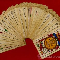 Barajas de cartas: BARAJA OLEA CADIZ , 1880 , ORIGINAL, ANTIGUA, 40 NAIPES , VER FOTOS ADICIONALES. COMPLETA. Lote 26202031