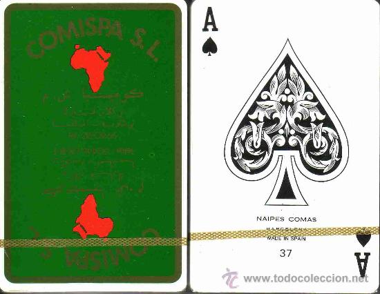 Barajas de cartas: COMISPA - REVERSO ESCRITO EN ARABE - BARAJA DE BRIDGE - Foto 1