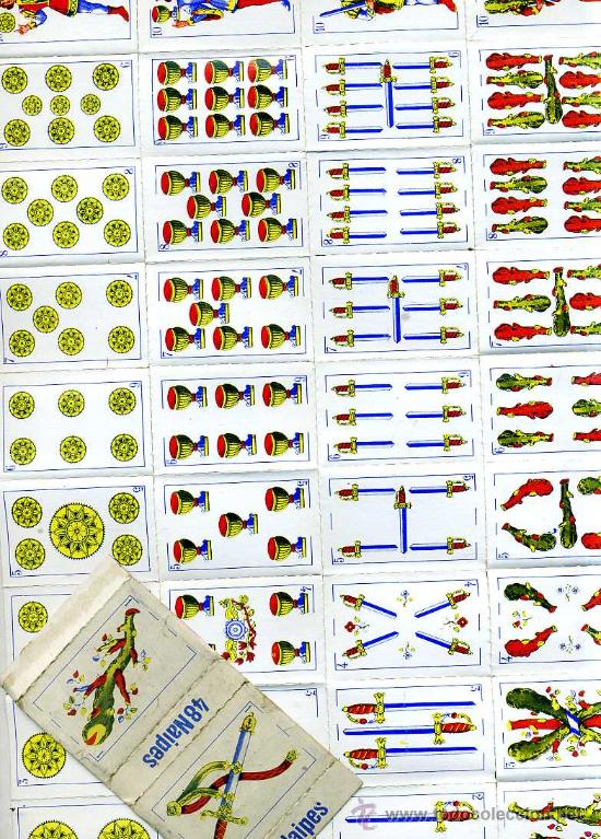 Barajas de cartas: MINI BARAJA EN PLIEGO - Foto 1