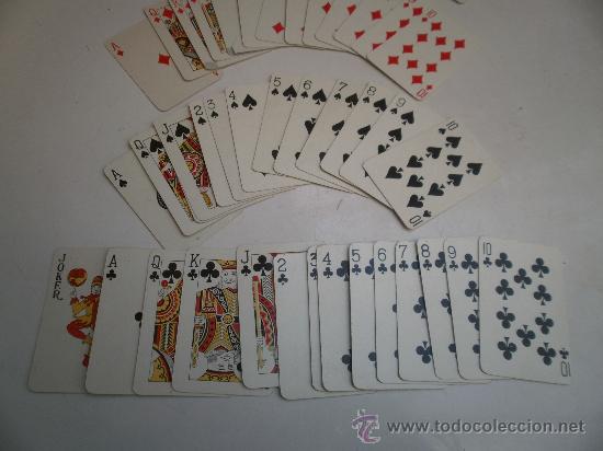 Barajas de cartas: BARAJA DE POKER COMPLETA Y ANTIGUA - Foto 2
