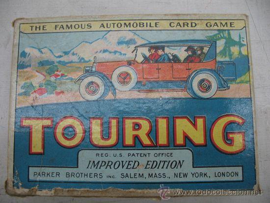 TOURING - RARÍSIMO JUEGO DE CARTAS MUY ANTIGUO - THE FAMOUS AUTOMOBILE CARD GAME (Juguetes y Juegos - Cartas y Naipes - Otras Barajas)