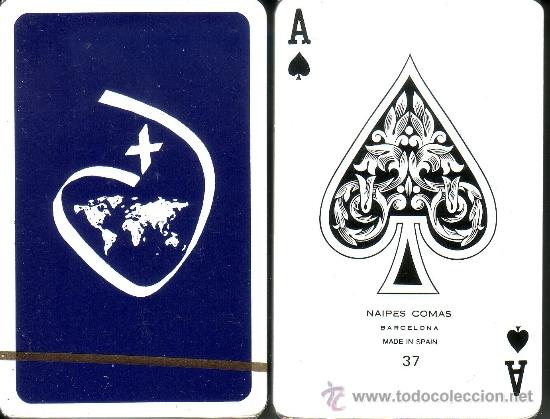 Barajas de cartas: X AZUL - BARAJA DE BRIDGE - Foto 1