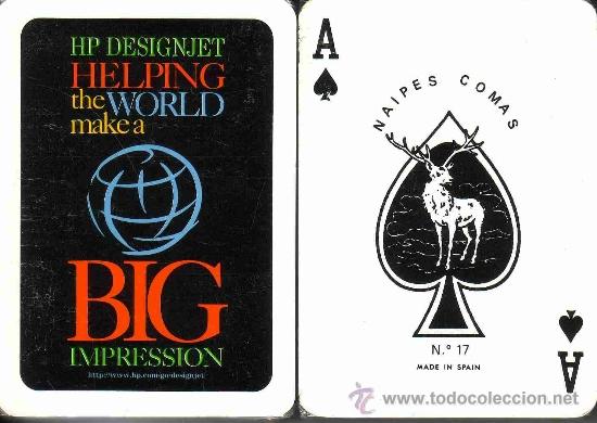 Barajas de cartas: HP BIG IMPRESSION - BARAJA DE POKER - Foto 1