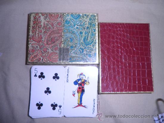 Barajas de cartas: CAJA CON 2 BARAJAS - MADE IN BRITAIN - Foto 1
