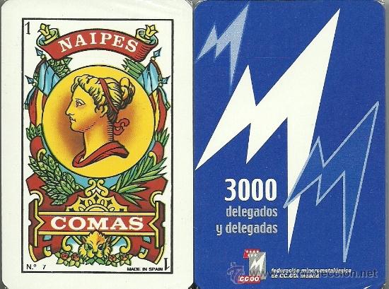 Barajas de cartas: CCOO MADRID 3000 DELEGADOS Y DELEGADAS - BARAJA ESPA&Ntilde;OLA 40 CARTAS - Foto 1