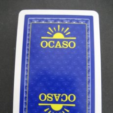 Barajas de cartas: CATA DE BARAJA UNITARIA. PUBLICIDAD DE SEGUROS OCASO
