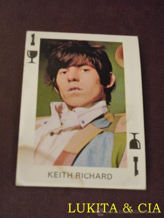 Barajas de cartas: CARTA KEITH RICHARD. - Foto 1