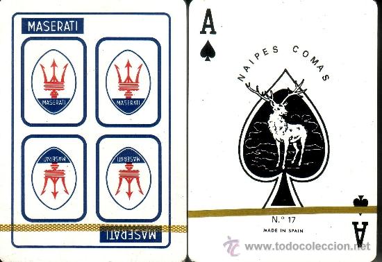 Barajas de cartas: MASERATI - BARAJA DE POKER - Foto 1