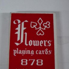 Barajas de cartas: ANTIGUA BARAJA DE CARTAS - FLOWERS PLAYING CARDS - 878 MADE IN CHINA - OLD DECK OF CARDS.. Lote 38265018