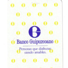 Barajas de cartas: BARAJA ESPAÑOLA PUBLICITARIA BANCO GUIPUZCOANO-FOURNIER