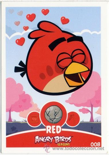 Barajas de cartas: CARTA ANGRY BIRDS RED - N&ordm;8 - E-MAX - 2012 - Foto 1
