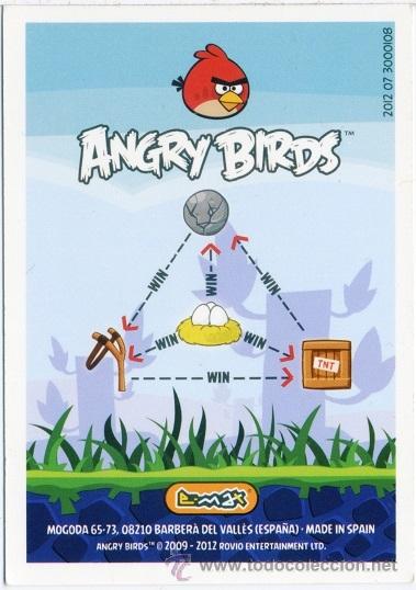 Barajas de cartas: CARTA ANGRY BIRDS HAL - N&ordm;154 - E-MAX - 2012 - Foto 2