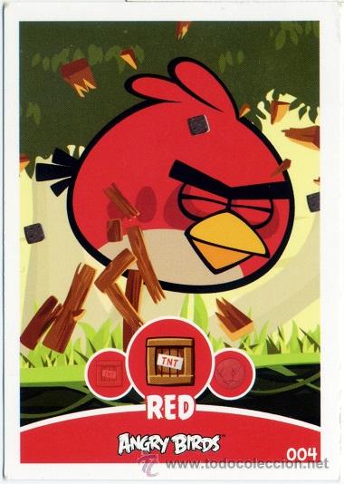 Barajas de cartas: CARTA ANGRY BIRDS RED - N&ordm;4 - E-MAX - 2012 - Foto 1