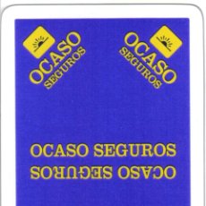 Barajas de cartas: BARAJA ESPAÑOLA PUBLICITARIA SEGUROS EL OCASO-FOURNIER
