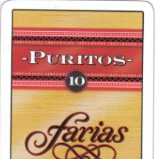 Barajas de cartas: BARAJA ESPAÑOLA PUBLICITARIA FARIAS PURITOS 10.-FOURNIER