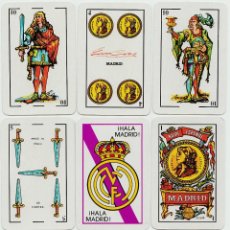 Barajas de cartas: JUEGO DE NAIPES -HALA MADRID-. EUROGRÉS 1ª.NAIPERÍA ESPAÑOLA DESCONOCIDA, 1988.. Lote 43509987
