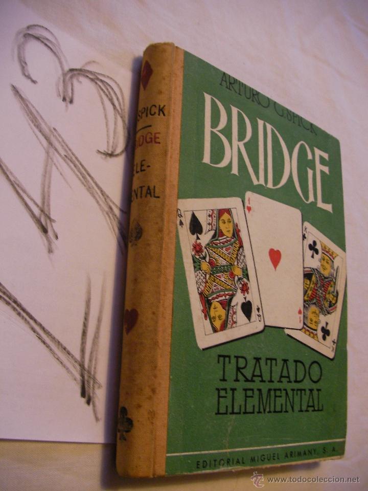 Barajas de cartas: ANTIGUO LIBRO TRATADO ELEMENTAL DE BRIDGE - Foto 1