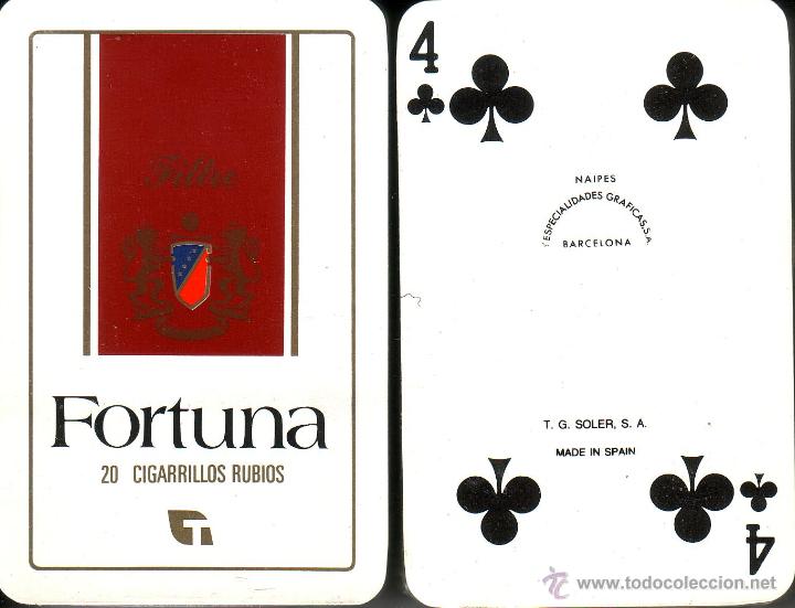 Barajas de cartas: FORTUNA - TABACO - BARAJA DE BRIDGE - Foto 1