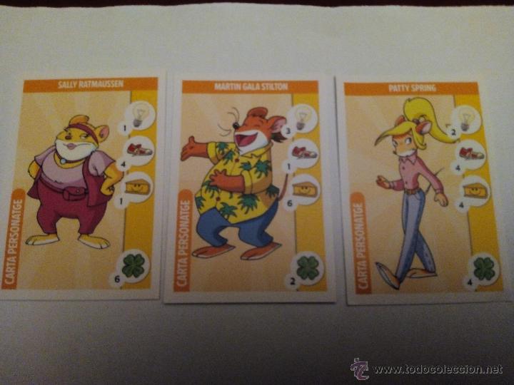 Barajas de cartas: Lote 3 cartas Geronimo Stilton - Foto 1