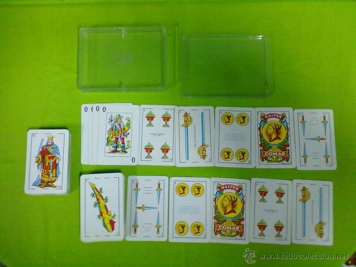 Barajas de cartas: DOS BARAJAS COMAS N&ordm; 67 EN CAJA PLASTICO - Foto 1