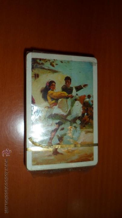 Decks of cards: BARAJA POKER ANTIGUA FOURNIER BAILE FLAMENCO 54 CARTAS O NAIPES SIN USAR
